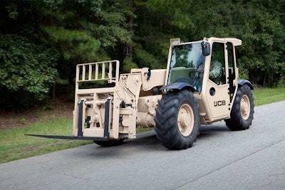 JCB military light capacity rough terrain forklift