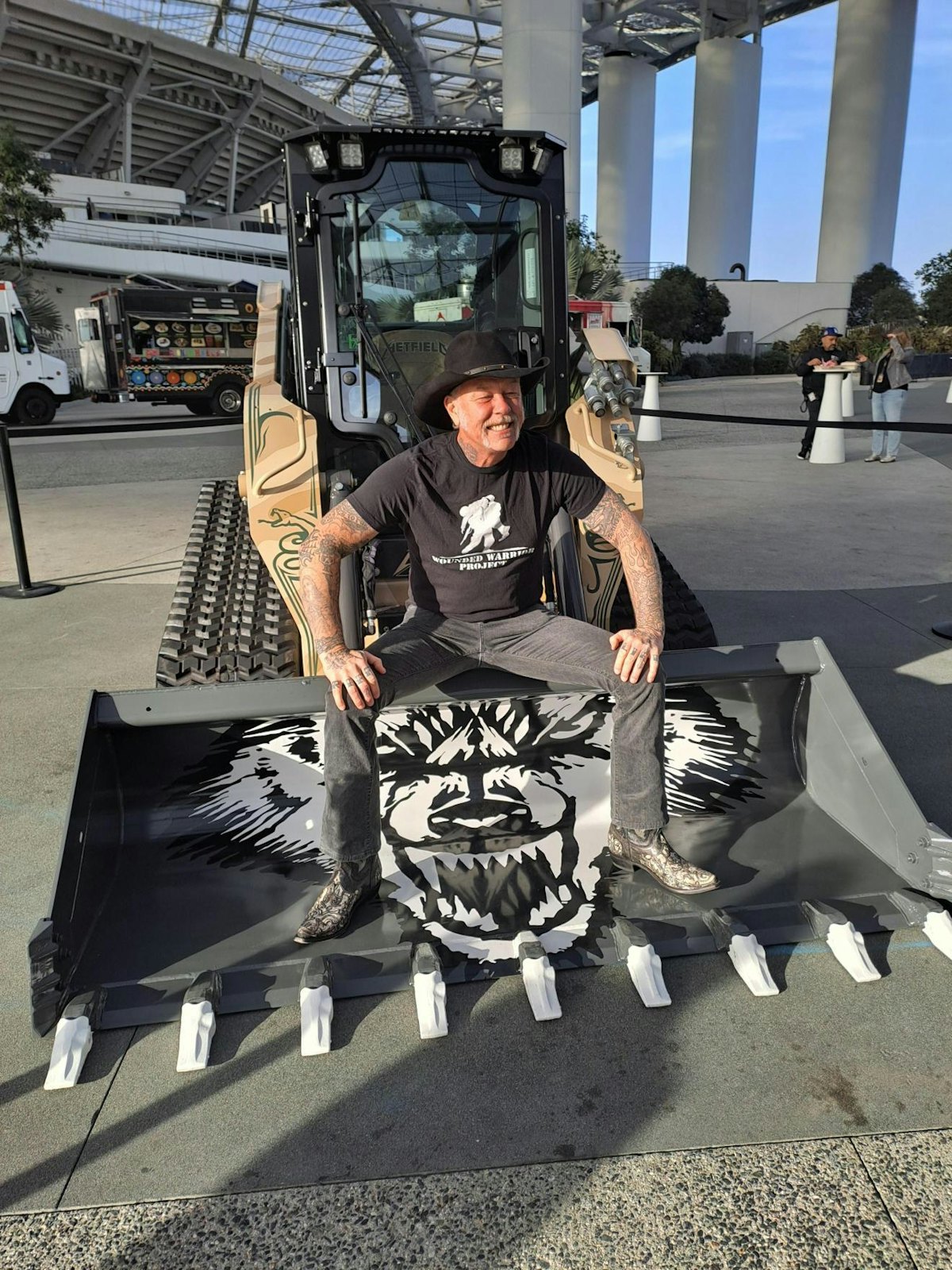 Enter … CTL-Man? Metallica Frontman Gets Custom Case Compact Track Loader (Video)