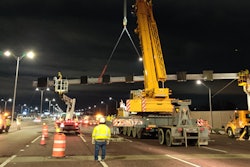 gantry installed on I-294