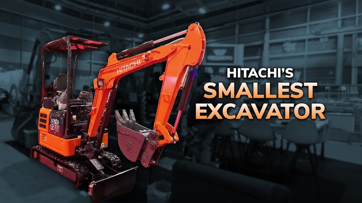 Video: Hitachi’s smallest excavator, the ZX17U-5N