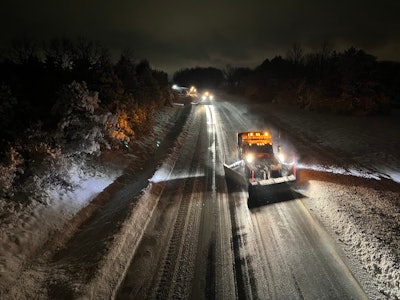 snow plows on a new york highway