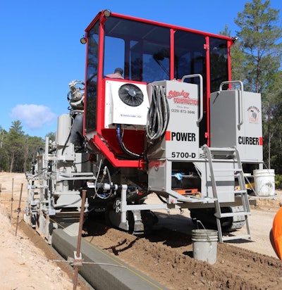 a power curber hvac cab