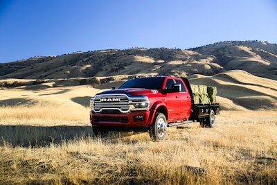 red 2025 Ram 5500 Chassis Cab truck