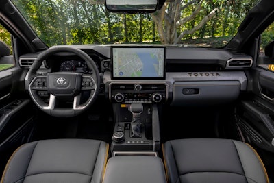 2025 Toyota Tacoma Trailhunter front seats and dash interior