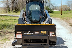 Danuser MAC bucket on a John Deere compact track loader