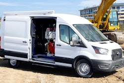 Sage Oil Vac Service Lube Van on a jobsite