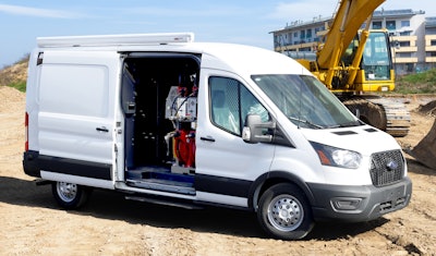 Sage Oil Vac Service Lube Van on a jobsite