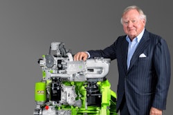 JCB Hydrogen Engine and JCB Chairman Lord Bamford