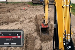 RodRadar ground penetrating radar bucket digging with excavator