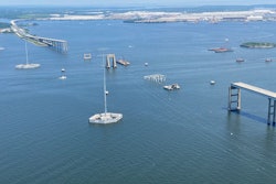 the aftermath of the collapse of the baltimore bridge