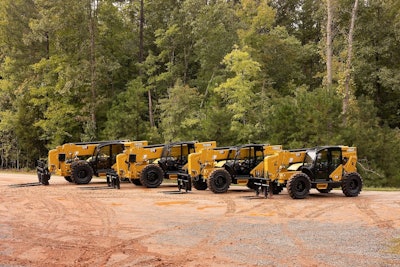 caterpillar four new telehandler models