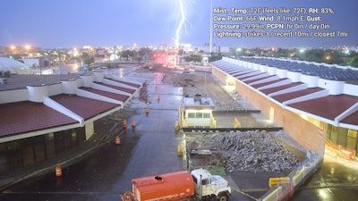 EarthCam Live Weather camera view of a jobsite
