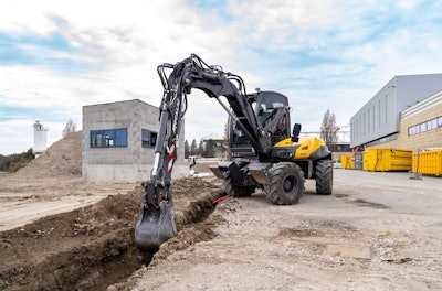 a mecalac 12MTX mini excavator