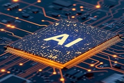 a computer chip with AI written on it