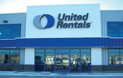 a united rentals storefront