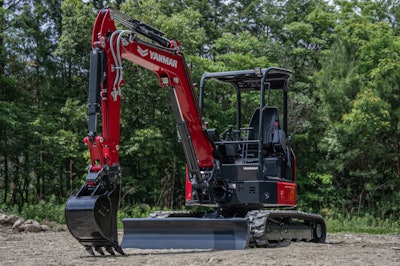 a yanmar vioO35-7 mini excavator
