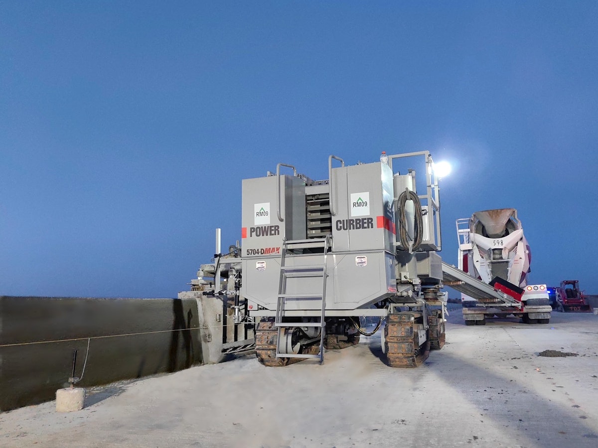 Power Curbers Launches 4-Track 5704-D Concrete Slipform Paver