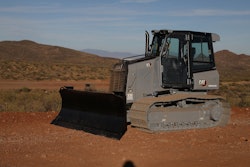 Cat D3 dozer in limited-edition centennial grey color