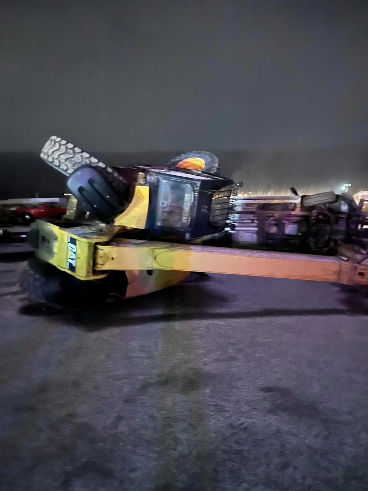 Man Arrested After Excavator Rampage Damages Vehicles