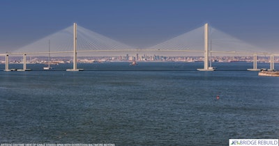 rendering of future key bridge baltimore