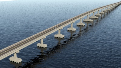 a rendering of the new lindsay c warren bridge