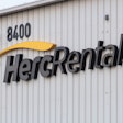 a herc rentals sign