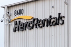a herc rentals sign