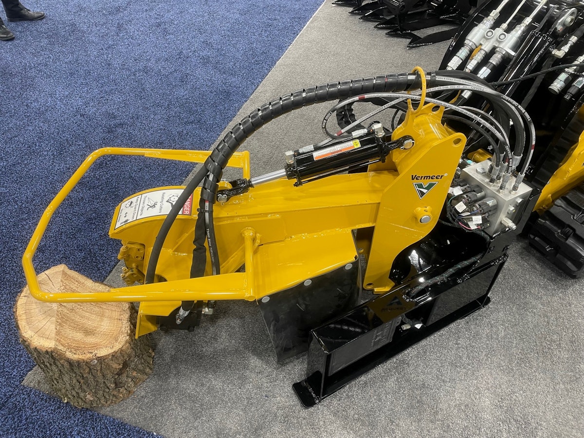 Vermeer Intros USCA30 Stump Cutter Attachment for Mini Track Loaders