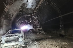 the burned westbound Green River Tunnel