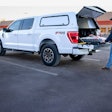 Ford F-150 with a Bedslide 500Go rolling truck bed tray system
