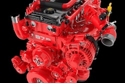 static image black background Cummins B7.2 diesel engine