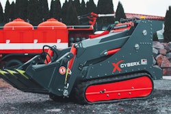 Cyberx mini track loader with bucket