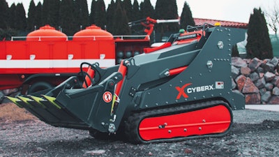 Cyberx mini track loader with bucket