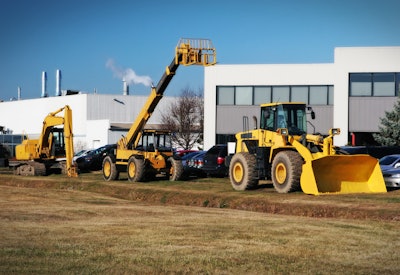 stock image Generic construction equipment dealer