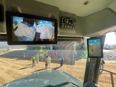 Deere 460 P-Tier Articulated Dump Truck in-cab display monitors