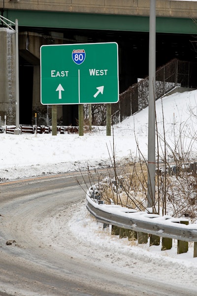 I-80 East West sign New Jersry