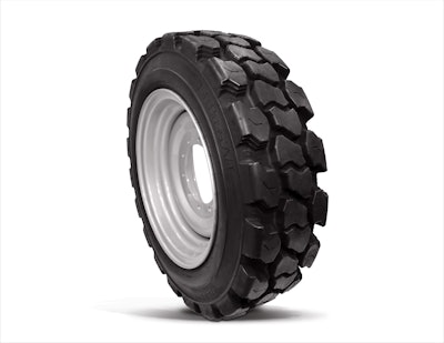 static photo of OTR LiftBoss A/T telehandler tire white background