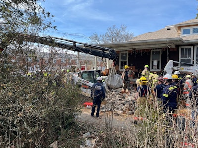 emergency responders at scene of deadly trench collapse in MAryland
