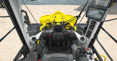 interior komatsu WA575-11 wheel loader