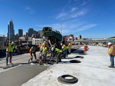 crews repairs the big mac bridge