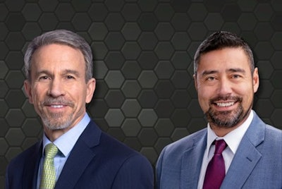 Caterpillar CEO Jim Umpleby and successor Joe Creed