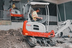 Takeuchi TB20e electric mini excavator