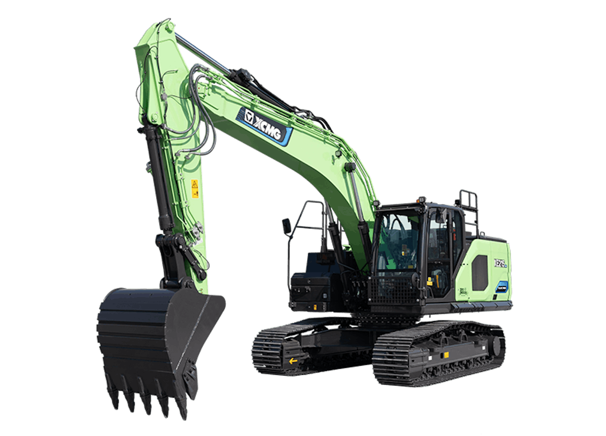 XCMG Debuts Battery-Swappable 25-Ton XE215EV Electric Excavator
