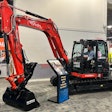 Kubota KX080-5 excavator at world of concrete 2024
