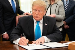 trump signs document