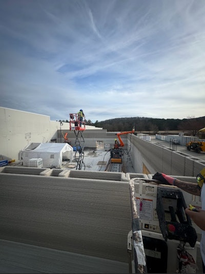 RIC Technology 3D concrete printing robots build a Walmart