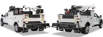 The RM-25 is for cranes up to 5,000 pounds, and the RM-35 is for electric cranes up to 6,000 pounds for Ford, Chevy, Ram Class 4 and 5 trucks.