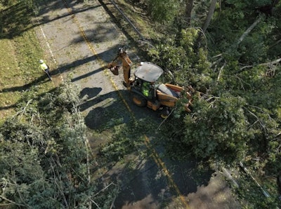 SCDOT crews worked to clear the thousands of trees that fell across the western part of South Carolina.