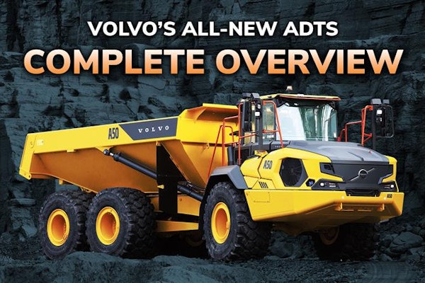 The hood of the A50 was redesigned for a lower slope, and the window panels are larger for better operator visibility.