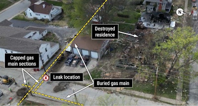 An explosion April 9 in Lexington, Missouri, that killed a 5-year-old boy followed a subcontractor striking a natural-gas line that a new NTSB report said was not marked by the utility locator.